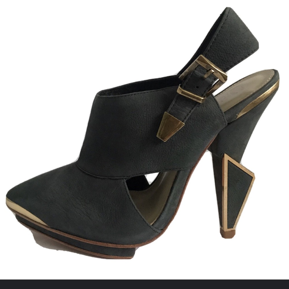Unique Top Shop rock and roll sling back heel size 38 (7.5)